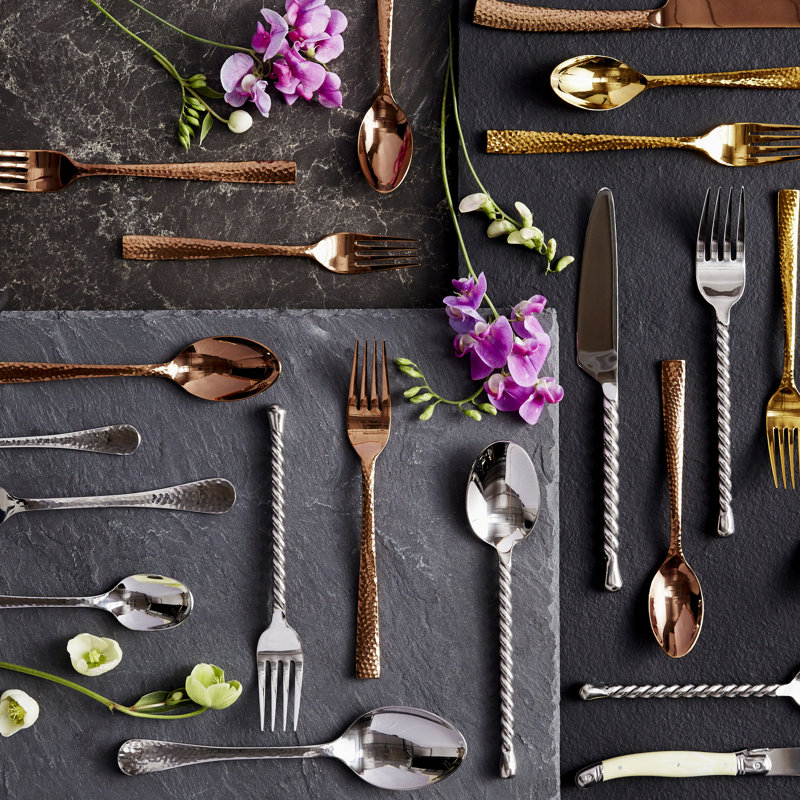 Gourmet Settings Handmade Silver Tear 20 Piece 18 10
